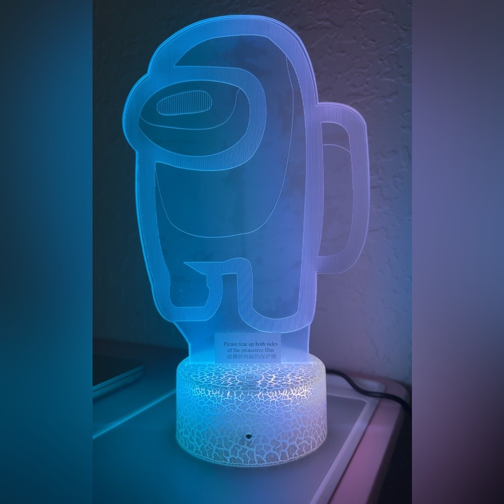 NWT Among Us LED Night Light with Colorful Glow